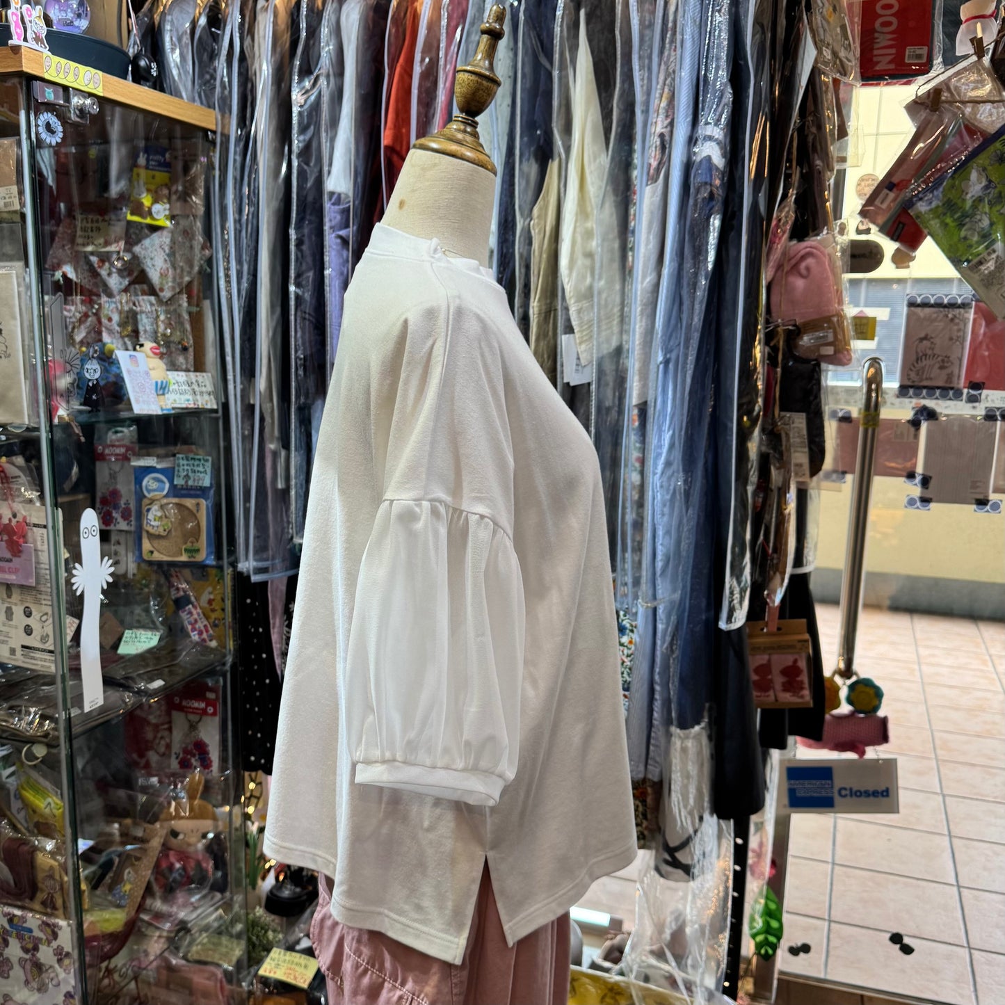 Sale- (g) Balloon Sleeves Pullovers Top, 2 Colors, made in Japan