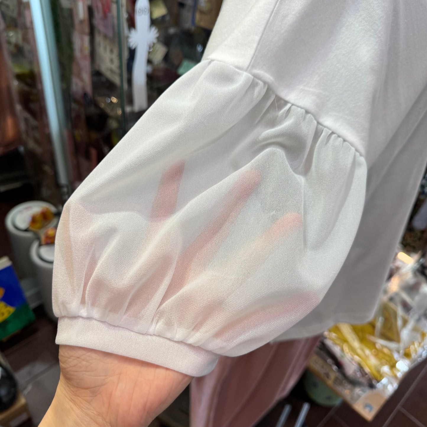 Sale- (g) Balloon Sleeves Pullovers Top, 2 Colors, made in Japan