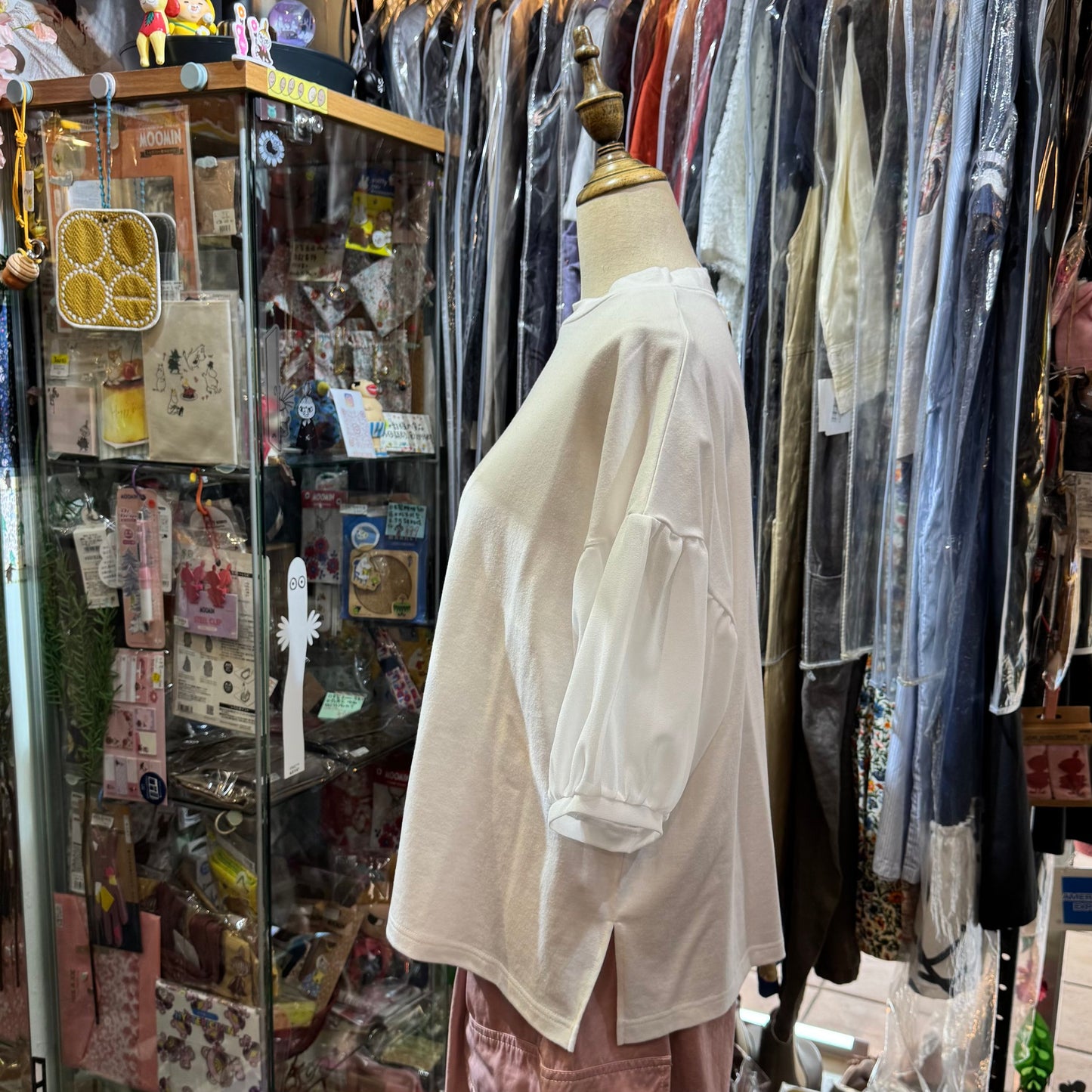 Sale- (g) Balloon Sleeves Pullovers Top, 2 Colors, made in Japan