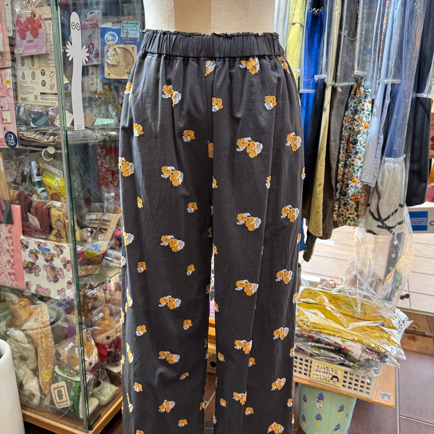 Sale- Nouvelles du Paradis Original Fabric Flora Charcoal Pants