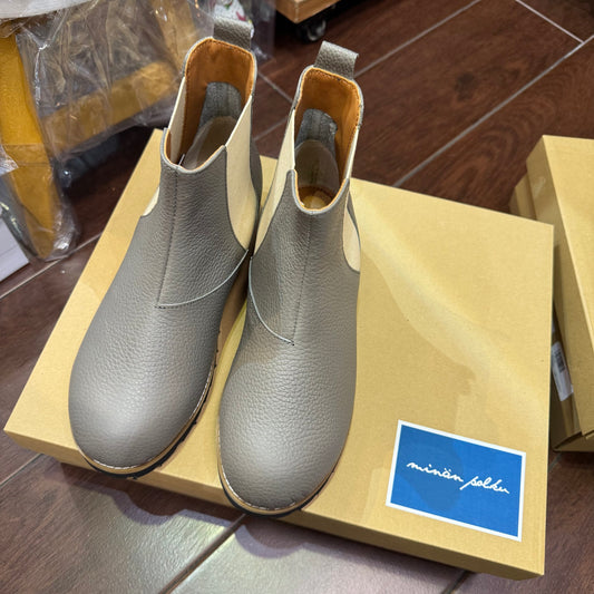 Minan Polku Leather Boots, 2 Colors, made in Japan