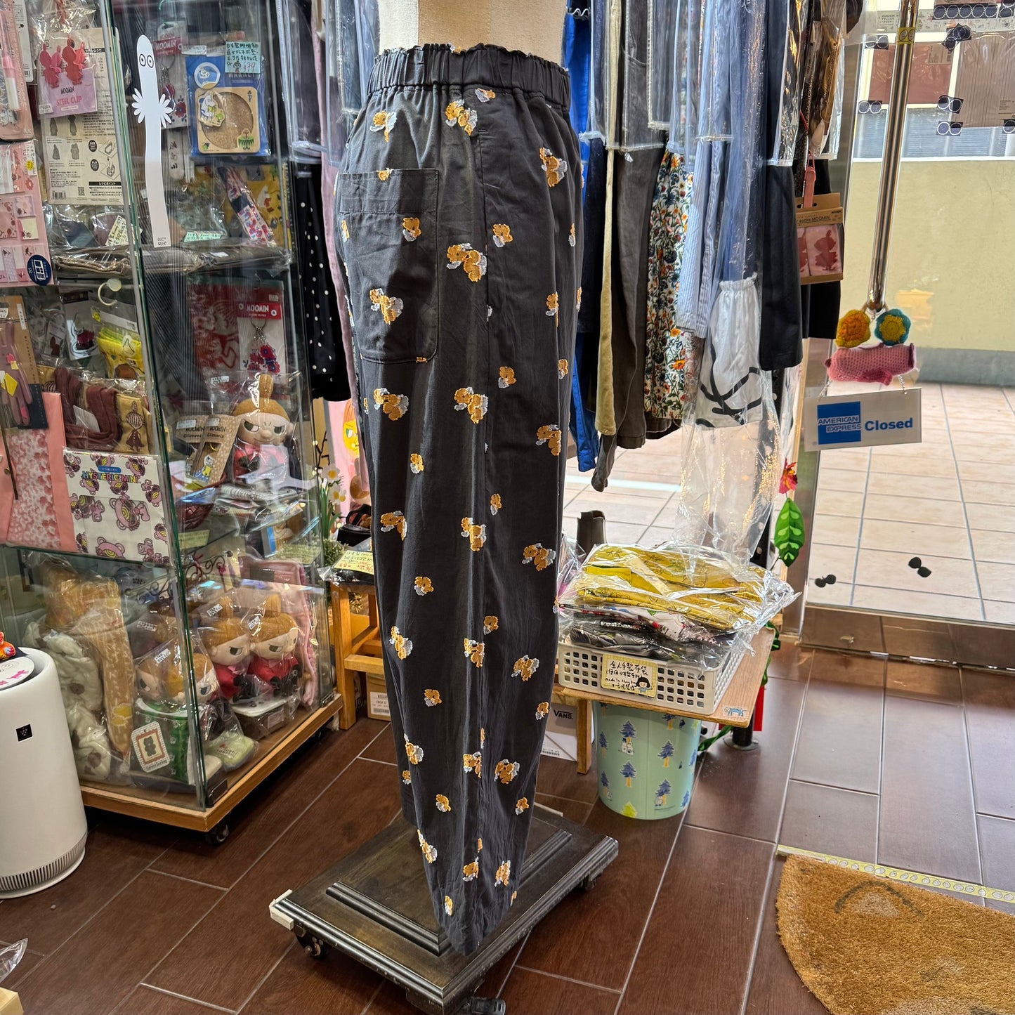 Sale- Nouvelles du Paradis Original Fabric Flora Charcoal Pants