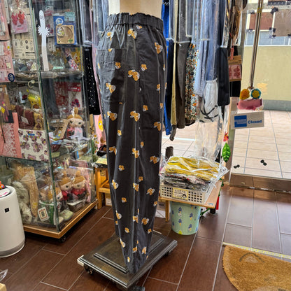 EXTRA30- Nouvelles du Paradis Original Fabric Flora Charcoal Pants