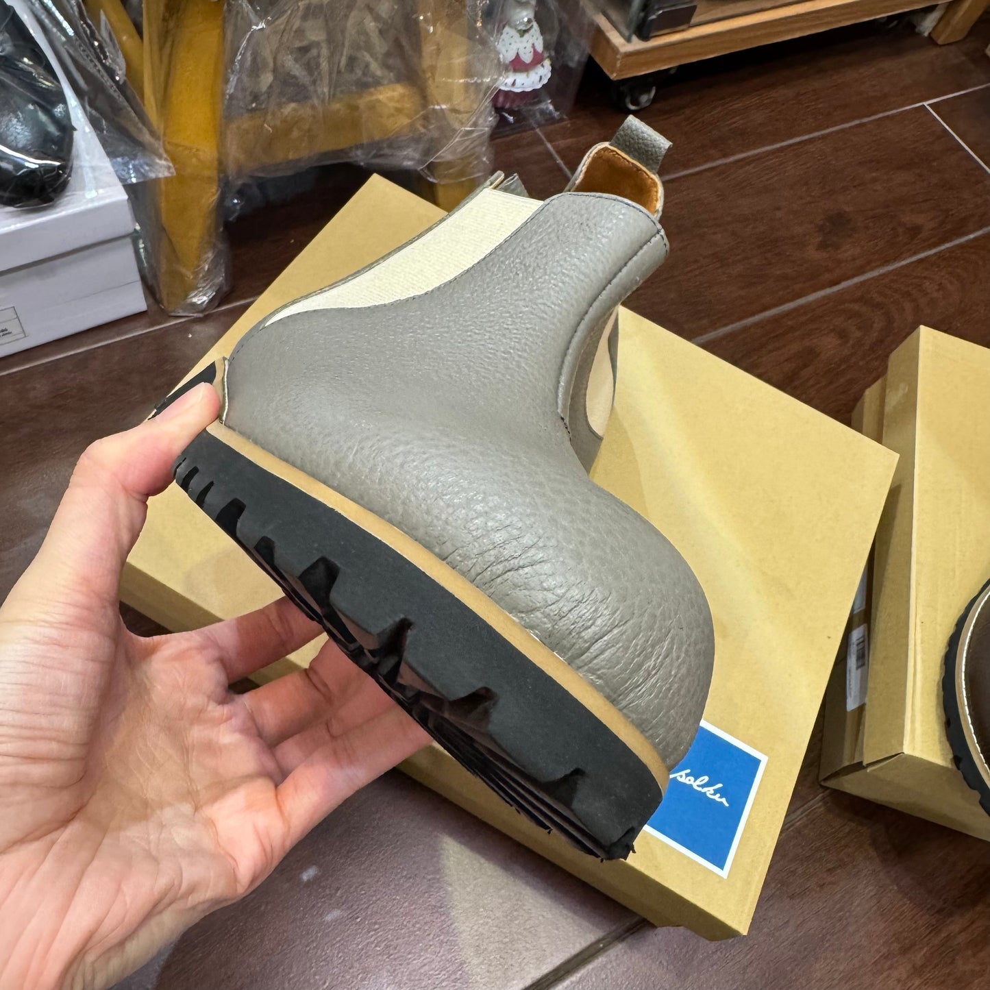 Minan Polku Leather Boots, 2 Colors, made in Japan