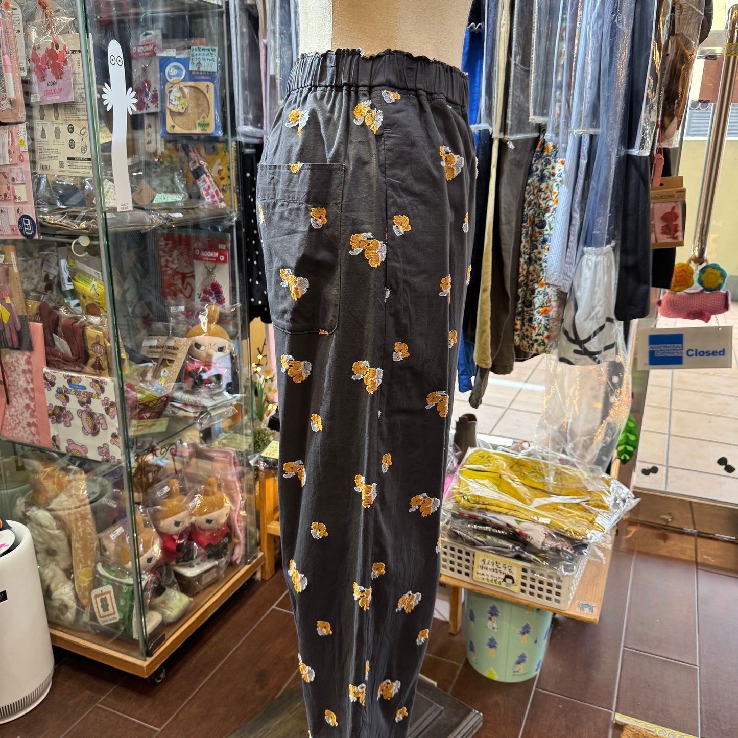Sale- Nouvelles du Paradis Original Fabric Flora Charcoal Pants