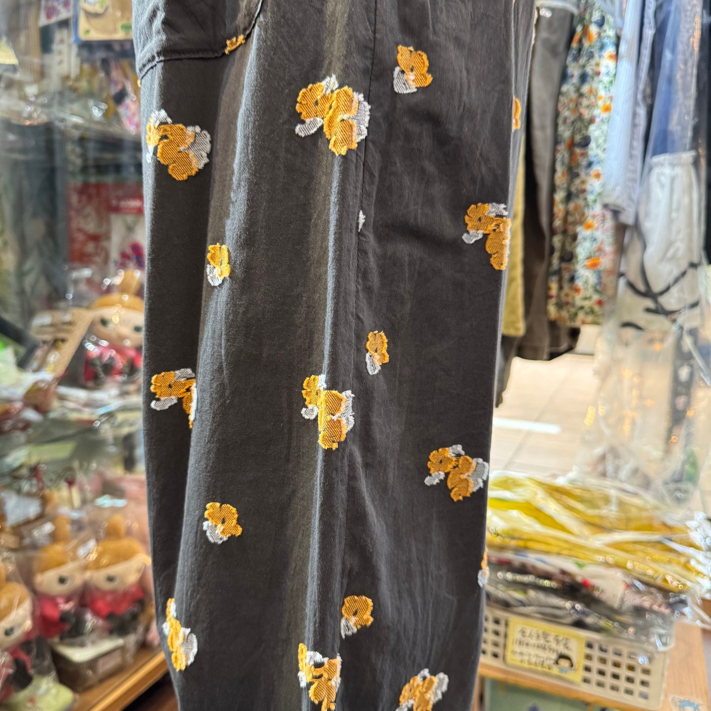 Sale- Nouvelles du Paradis Original Fabric Flora Charcoal Pants