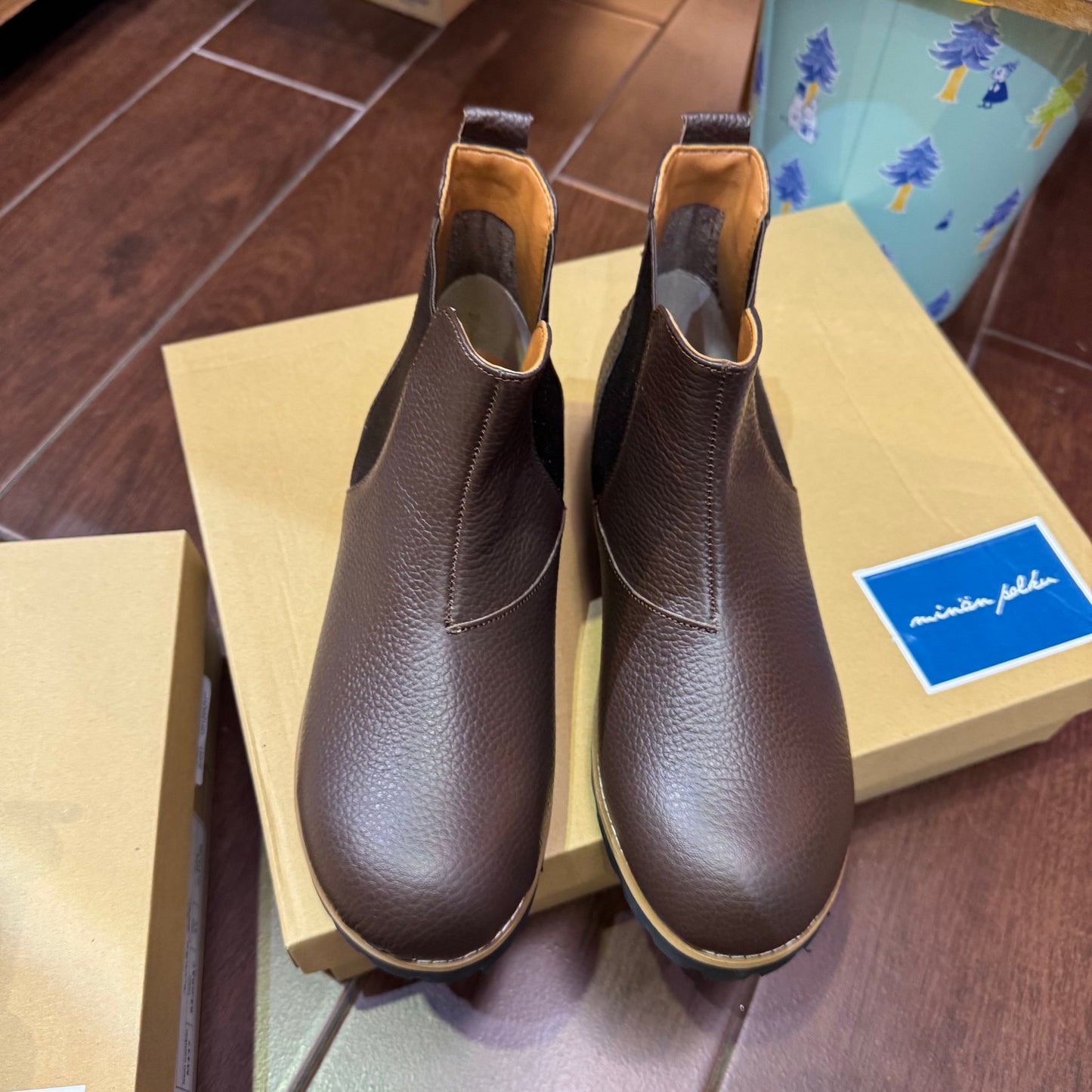 Minan Polku Leather Boots, 2 Colors, made in Japan