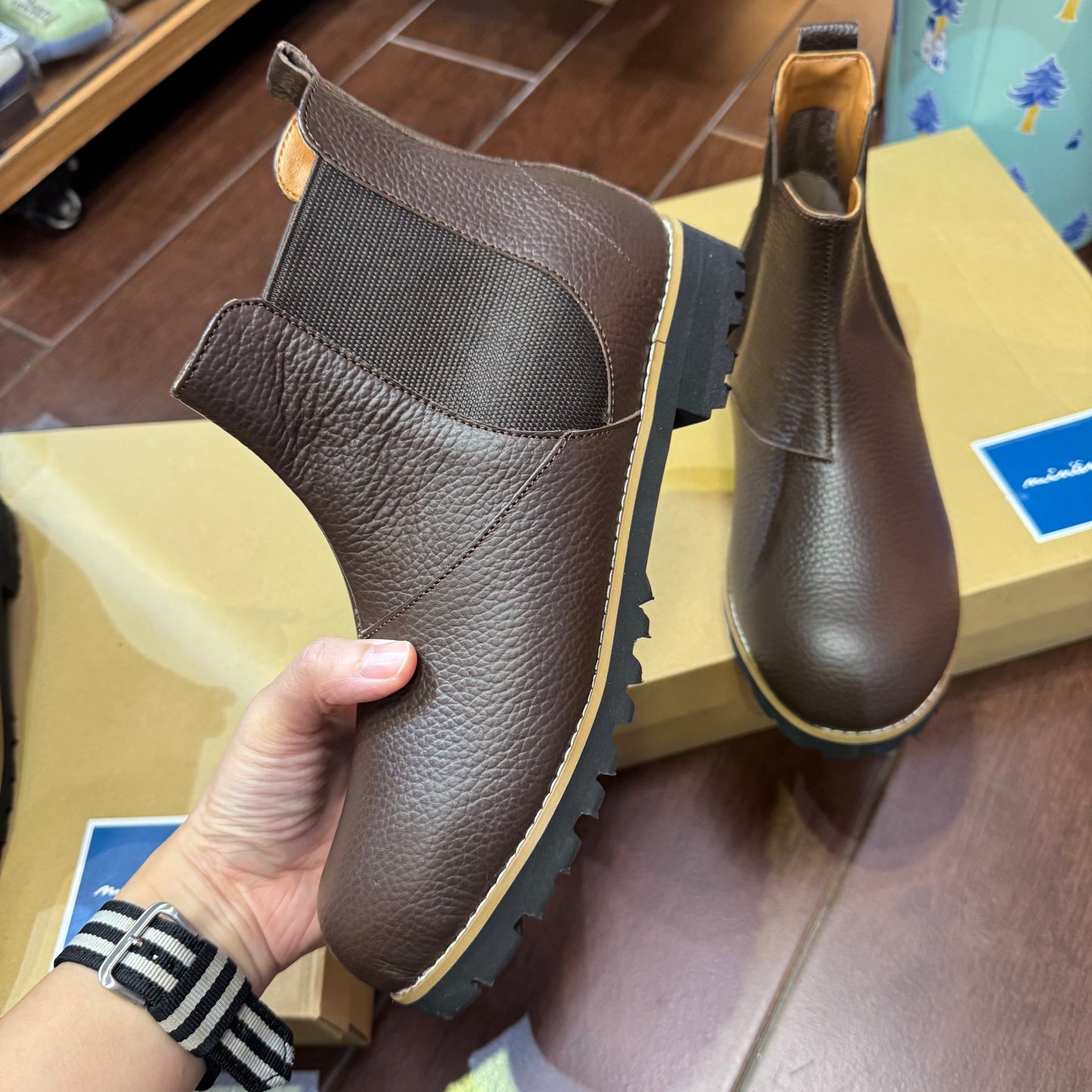 Minan Polku Leather Boots, 2 Colors, made in Japan