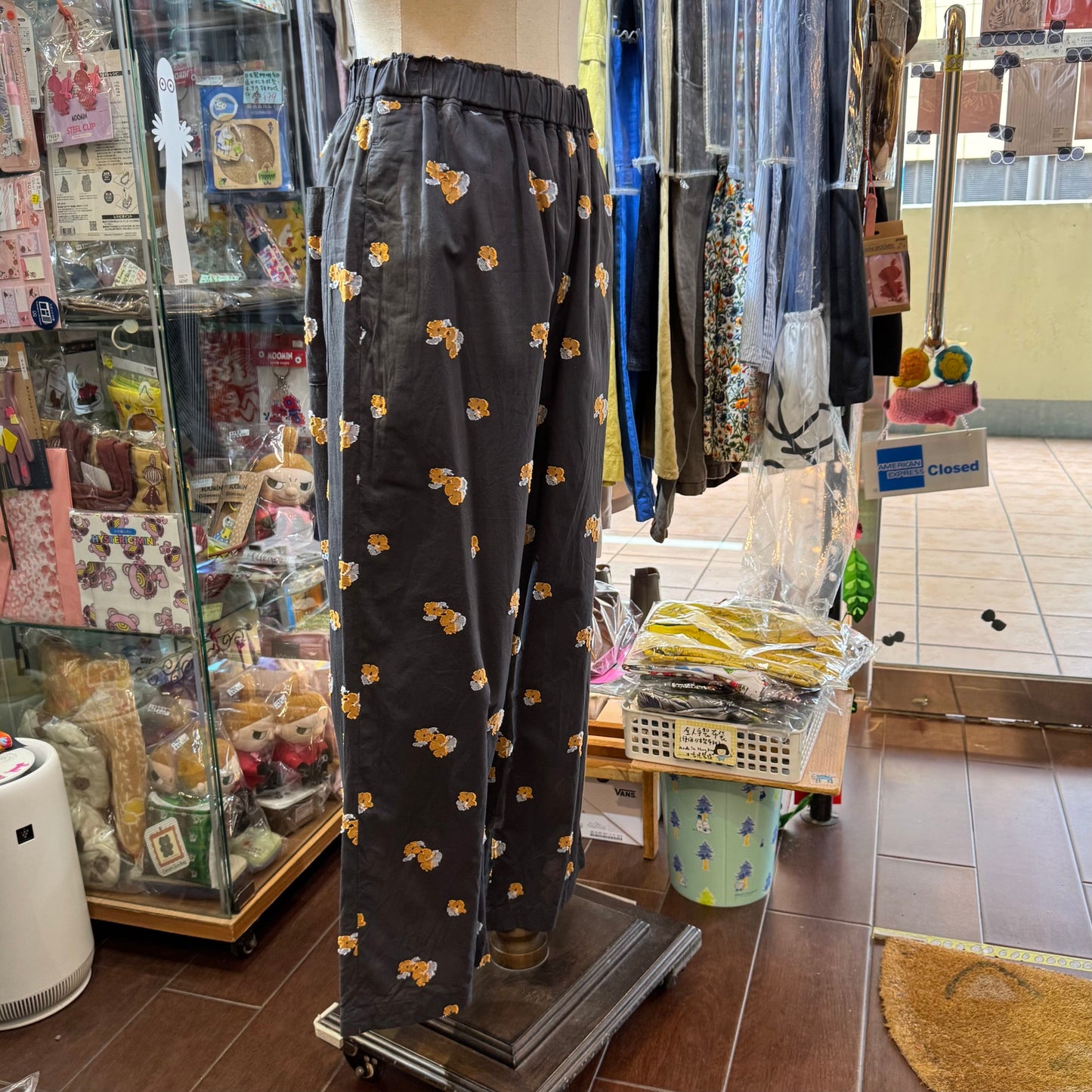 Sale- Nouvelles du Paradis Original Fabric Flora Charcoal Pants