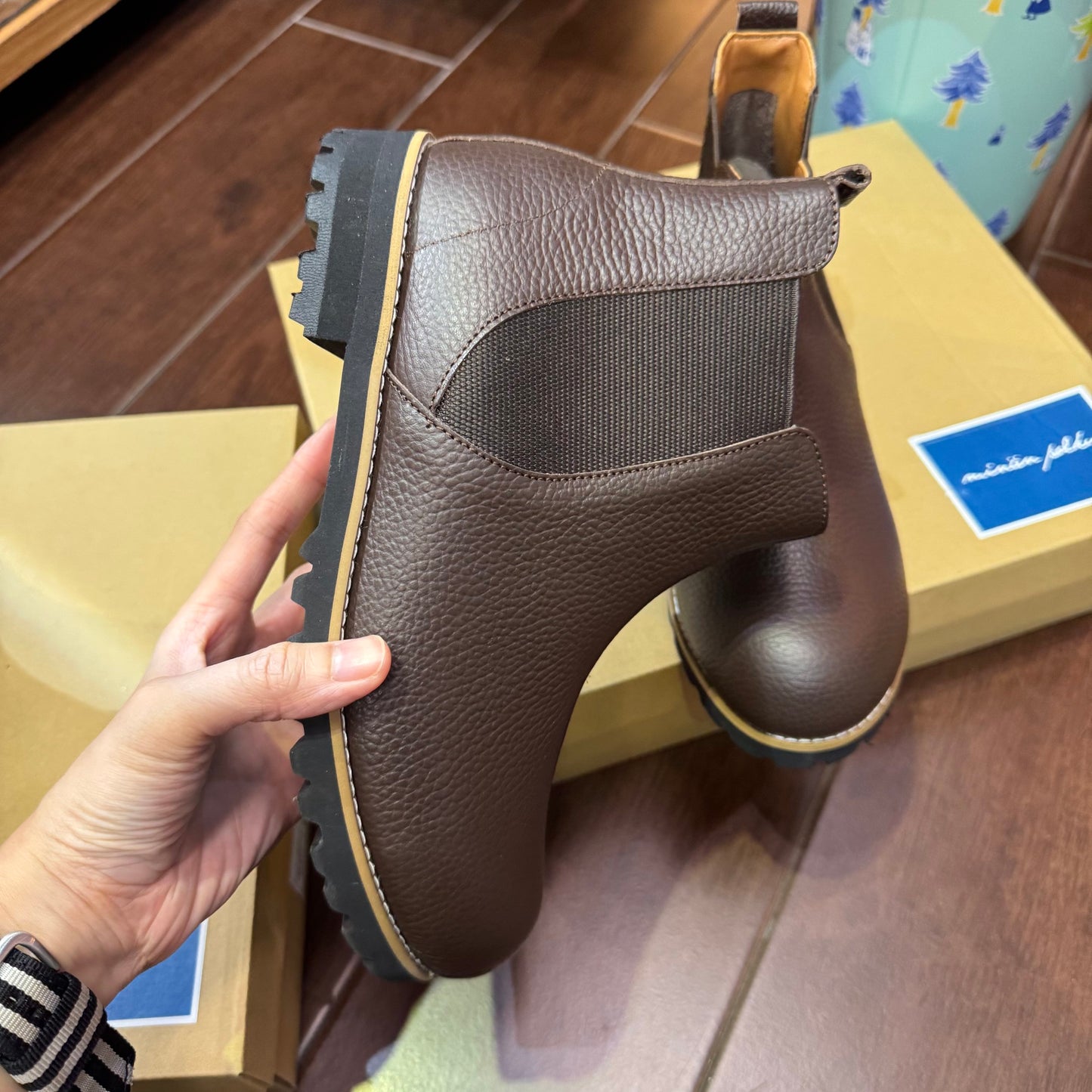 Minan Polku Leather Boots, 2 Colors, made in Japan