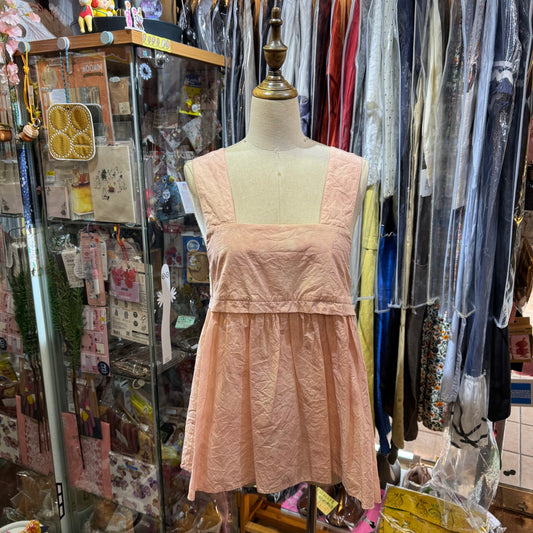 Iki Pink Nylon Cotton Typewriter Dyeing Blouse, made in Japan