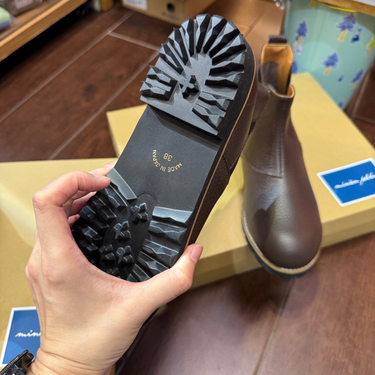Minan Polku Leather Boots, 2 Colors, made in Japan