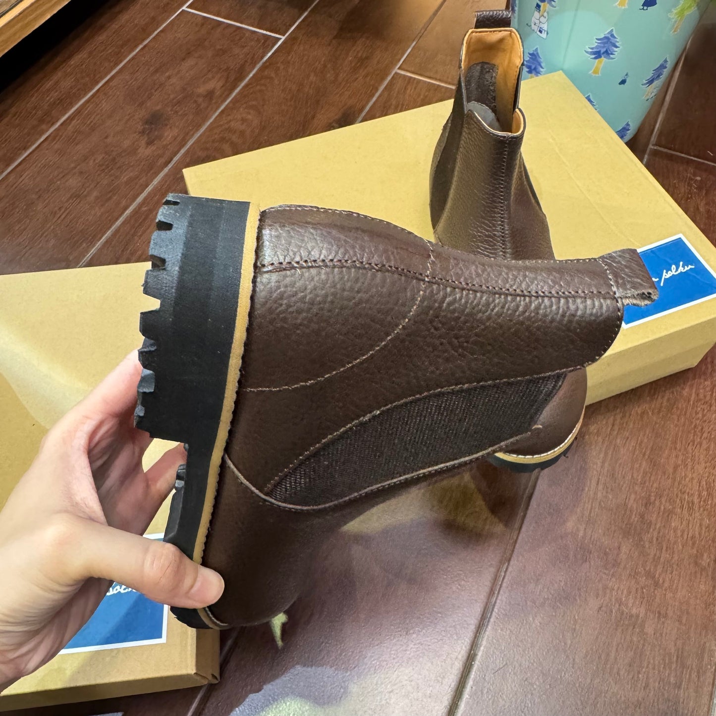 Minan Polku Leather Boots, 2 Colors, made in Japan