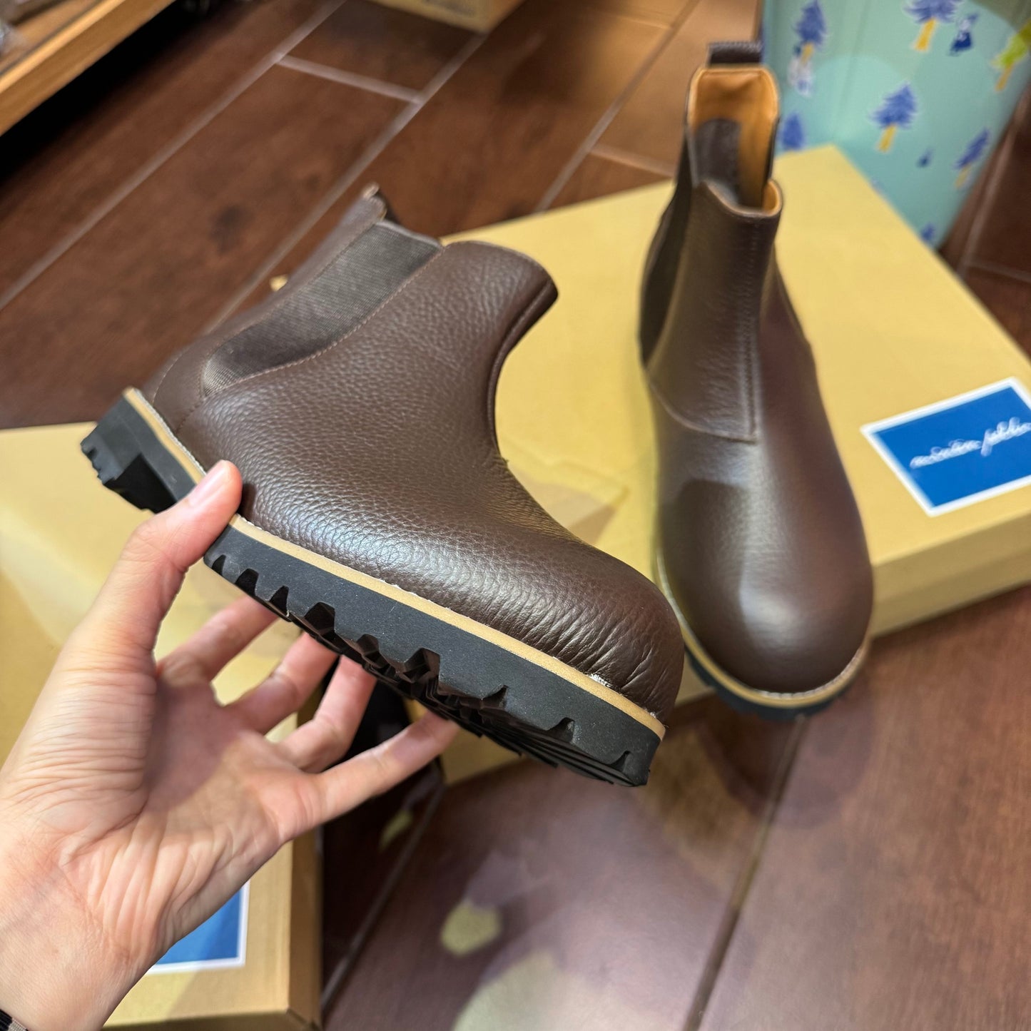 Minan Polku Leather Boots, 2 Colors, made in Japan