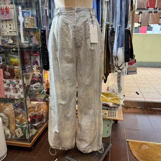 iki Nylon Cotton Typewriter Dyeing Grey Pants, made in Japan