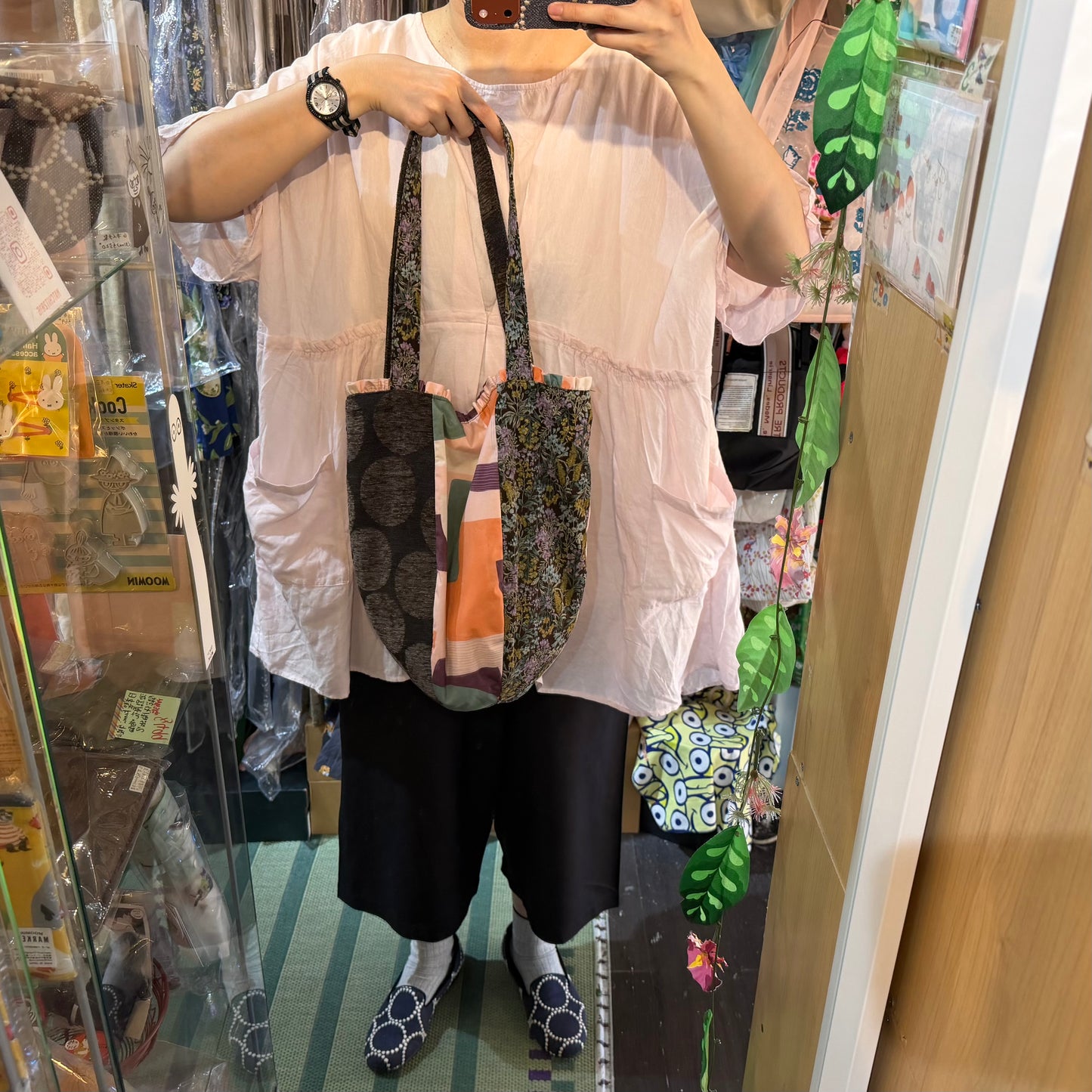 Sale- Anvocoeur Meadowbank Patchwork Tote Bag, made in Japan