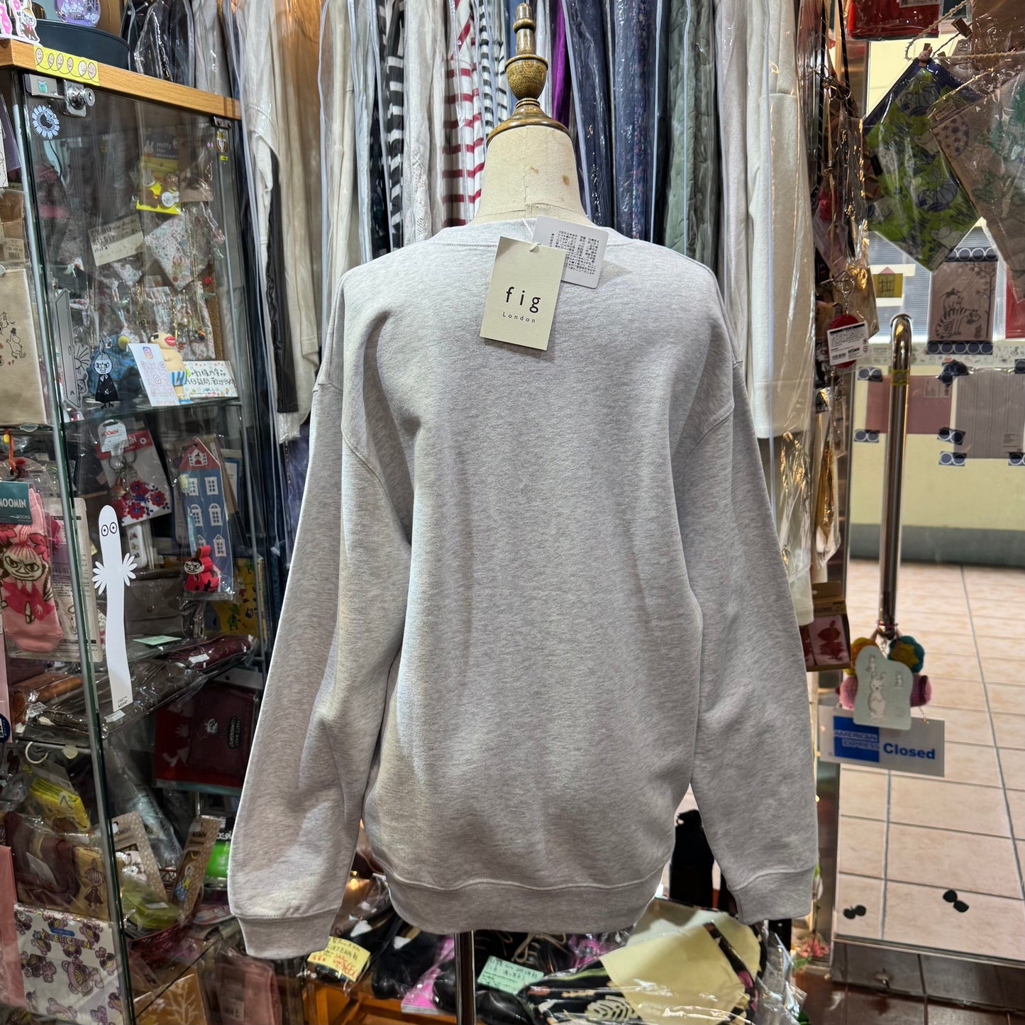 Sale- Fig London Bears Grey Sweater, made in Vietnam