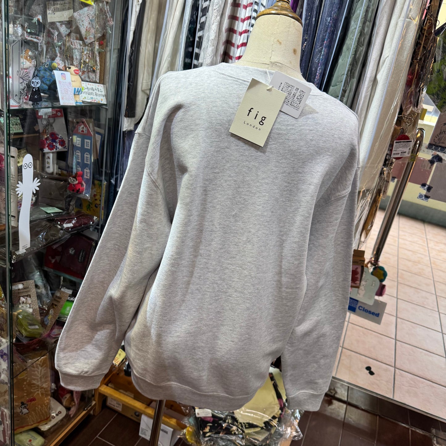 Sale- Fig London Bears Grey Sweater, made in Vietnam