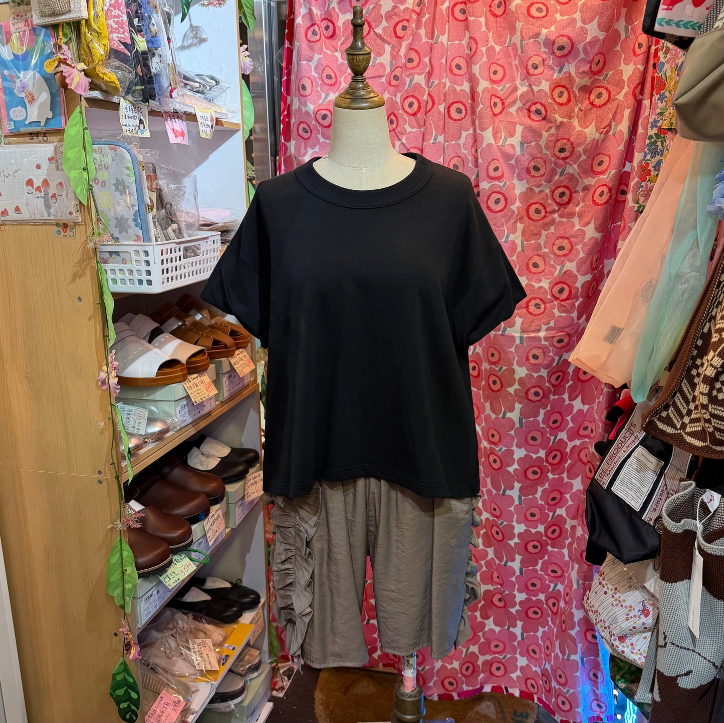 Sale- Laiterie Black T-shirt, made in Japan