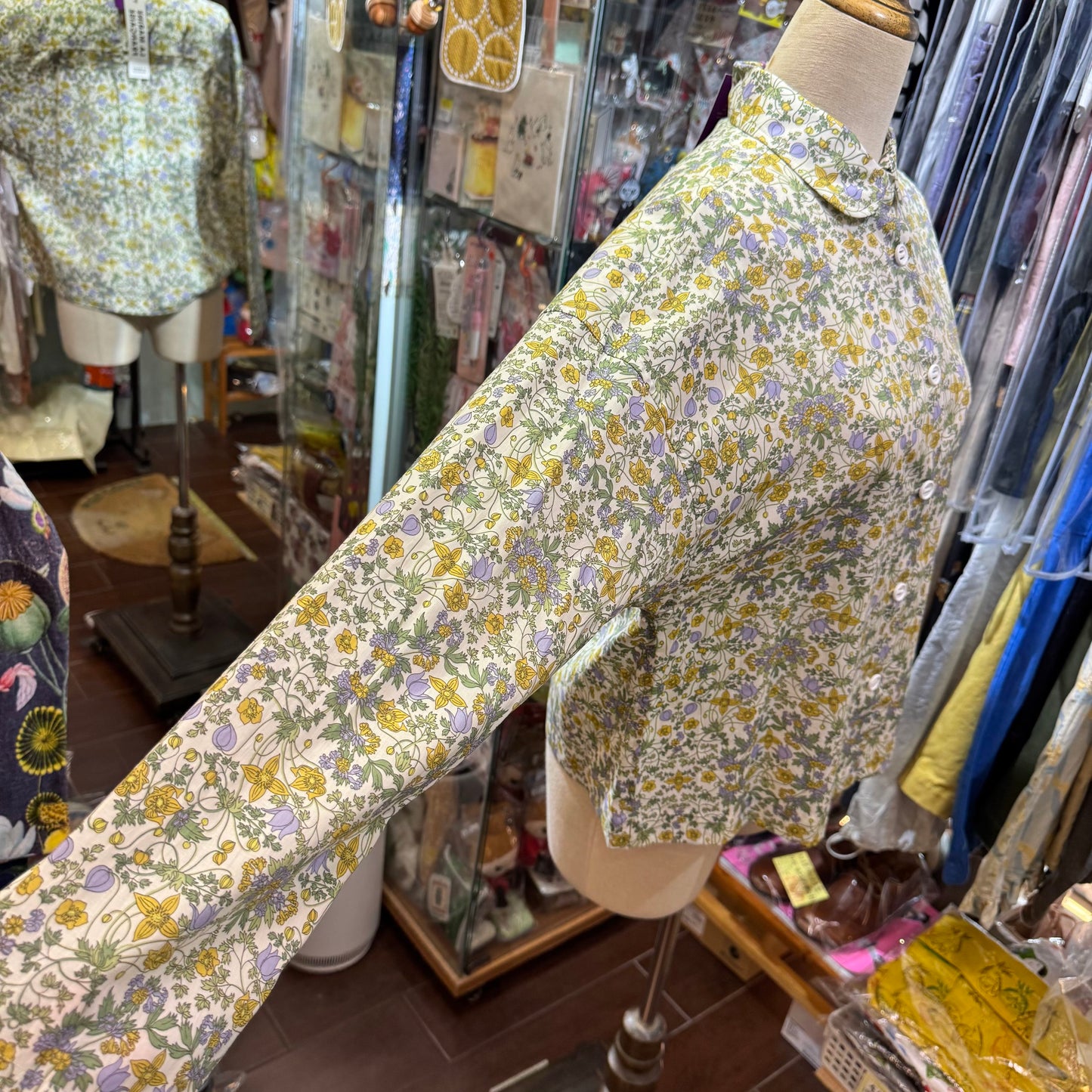 Sale- La marine Francaise X Liberty London Yellow Flora Shirt