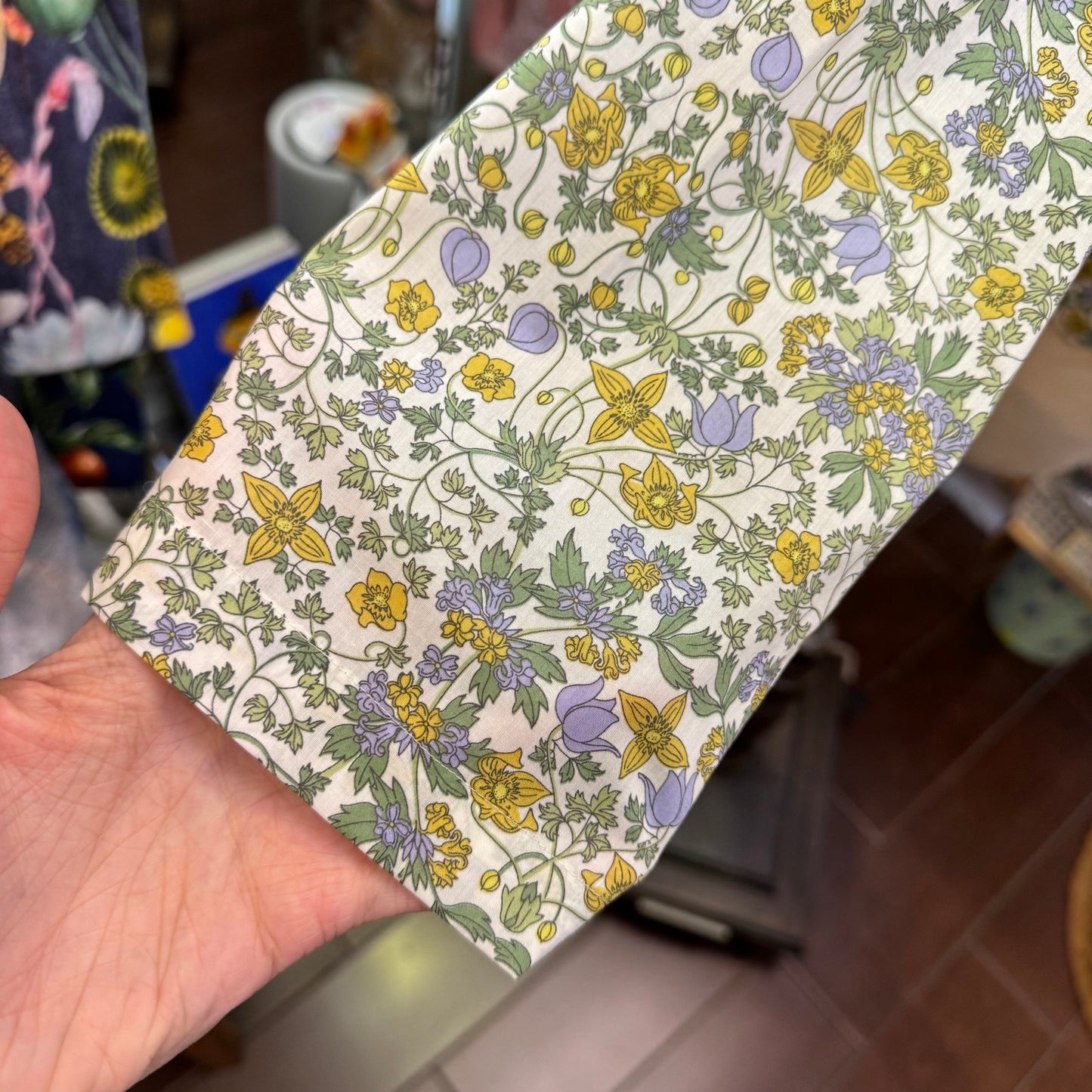 Sale- La marine Francaise X Liberty London Yellow Flora Shirt