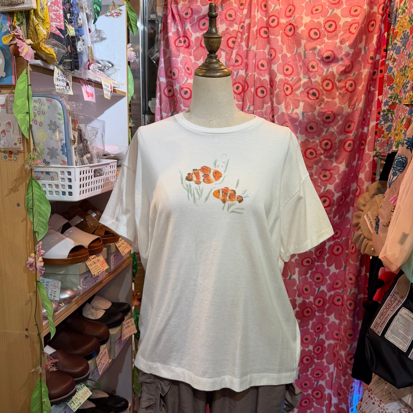 Latelier du Savon Fishes T-shirt, 2 Colors, made in Japan