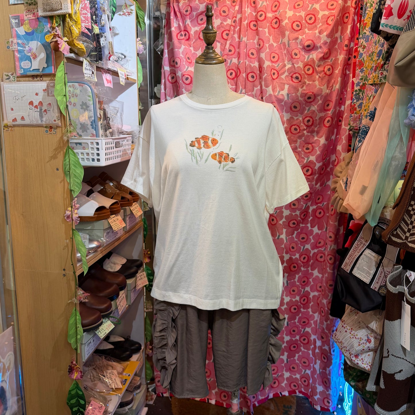 Latelier du Savon Fishes T-shirt, 2 Colors, made in Japan