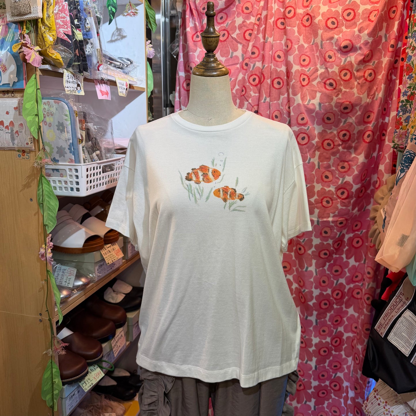 Latelier du Savon Fishes T-shirt, 2 Colors, made in Japan