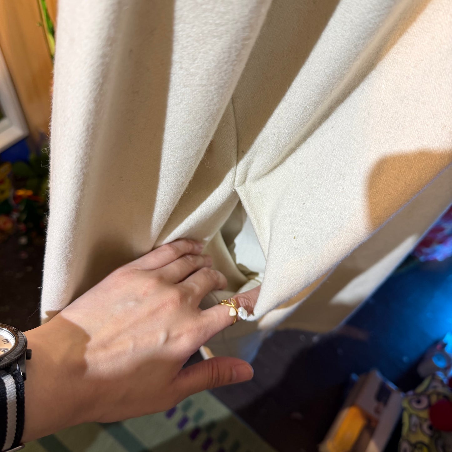 EXTRA30- Mizuiro ind Ivory Wool Coat