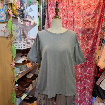 Days Charcoal Ribbon T-shirt, made in Japan
