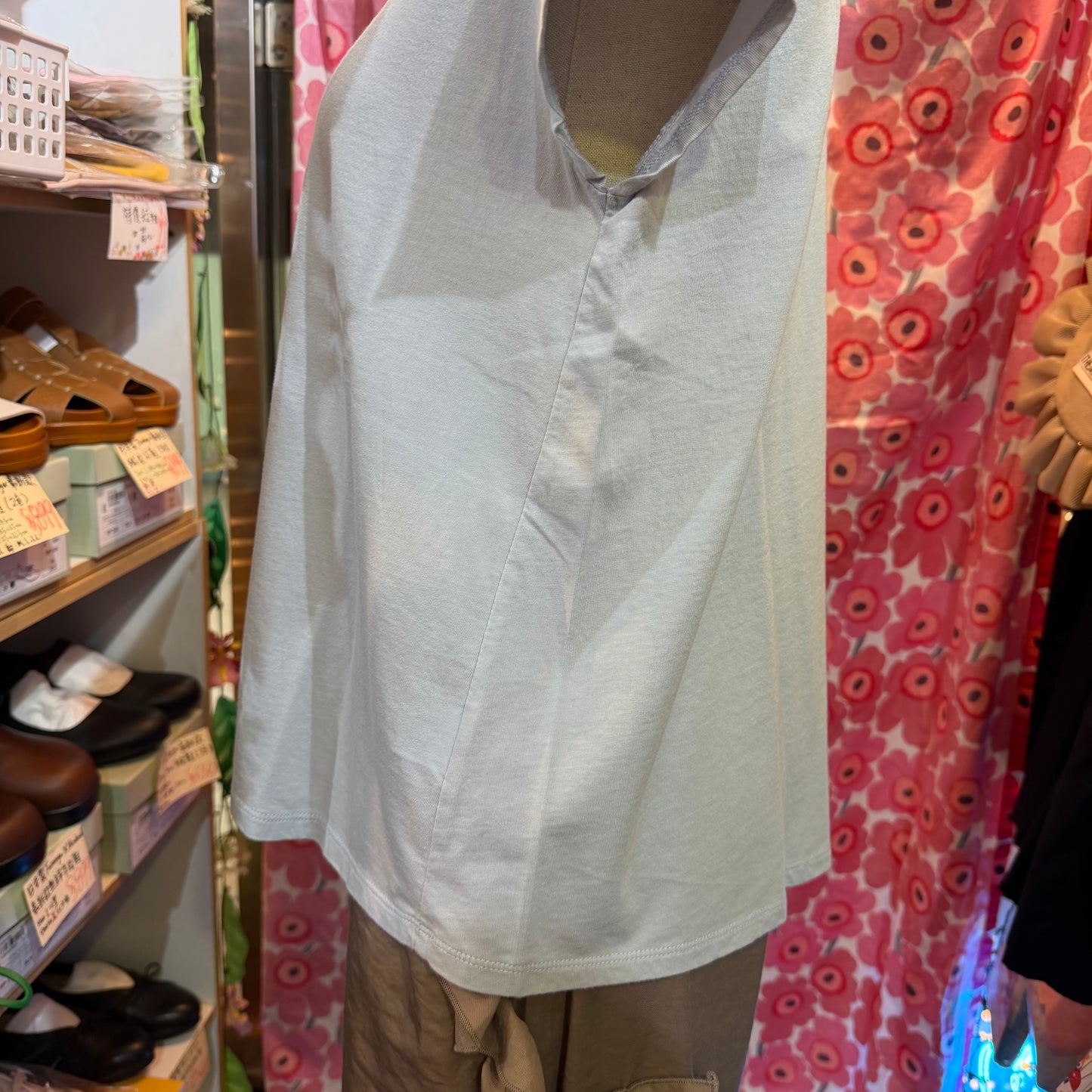 Laiterie Slim Cut Light Blue T-Shirt, made in Japan