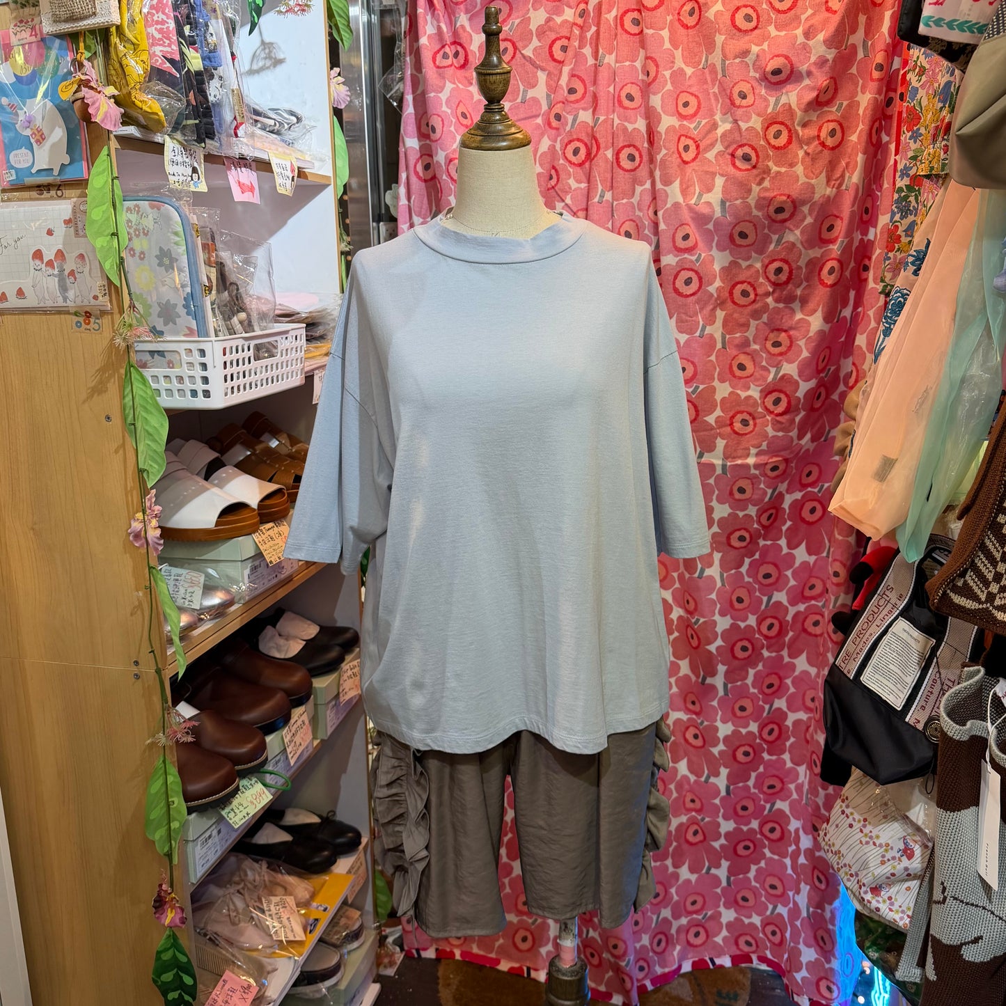Laiterie Light Blue T-shirt, made in Japan