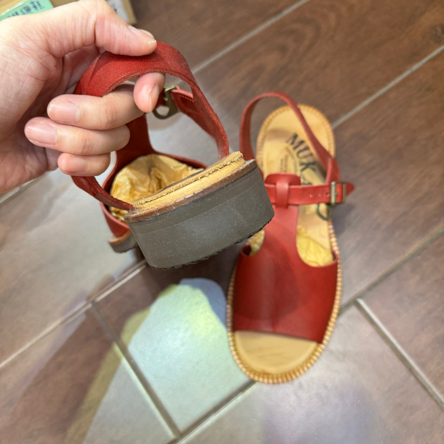 Sale- Mukava Leather Sandals, Vibram Sole,  2 Colors, made in Japan