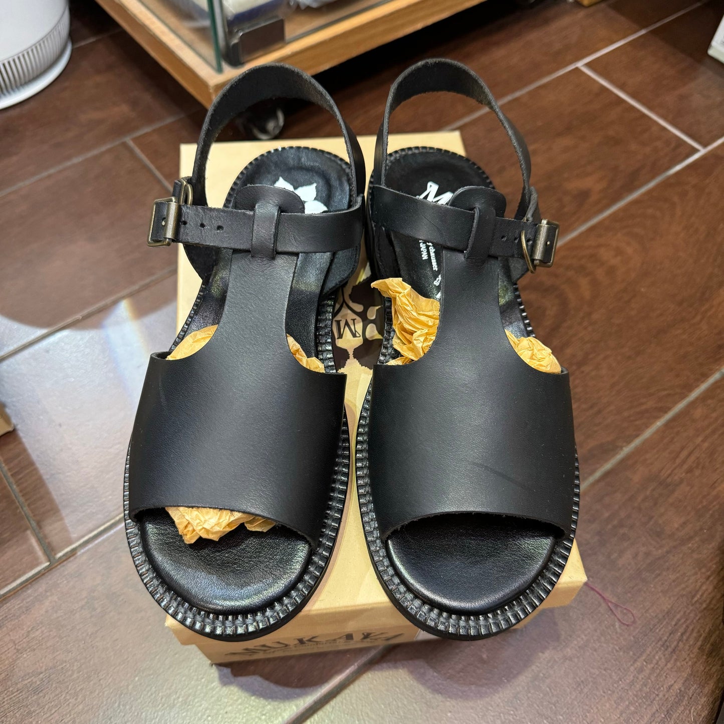 Sale- Mukava Leather Sandals, Vibram Sole,  2 Colors, made in Japan