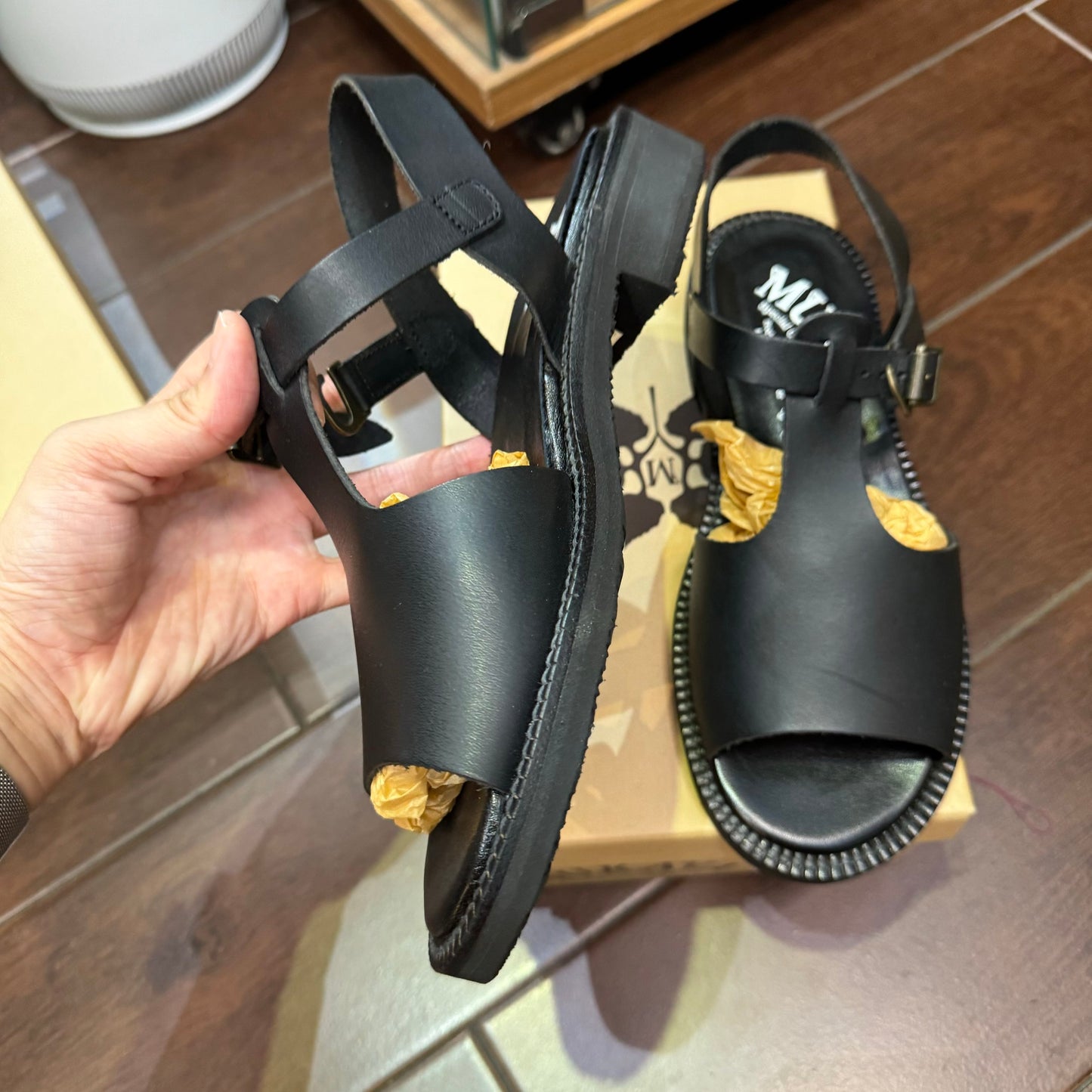 Sale- Mukava Leather Sandals, Vibram Sole,  2 Colors, made in Japan