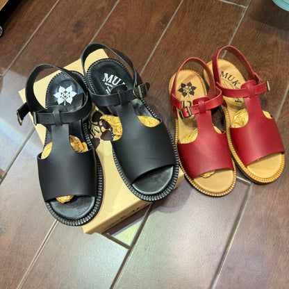 Sale- Mukava Leather Sandals, Vibram Sole,  2 Colors, made in Japan