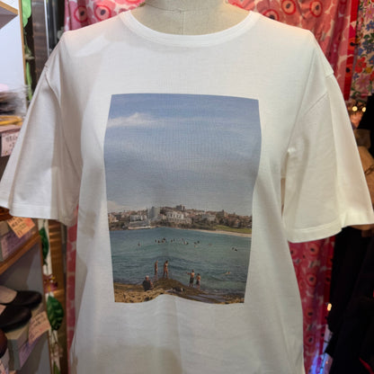 Te-to Beach White T-shirt, made in Japan
