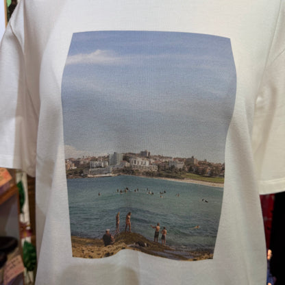 Te-to Beach White T-shirt, made in Japan