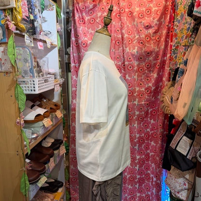 Te-to Beach White T-shirt, made in Japan