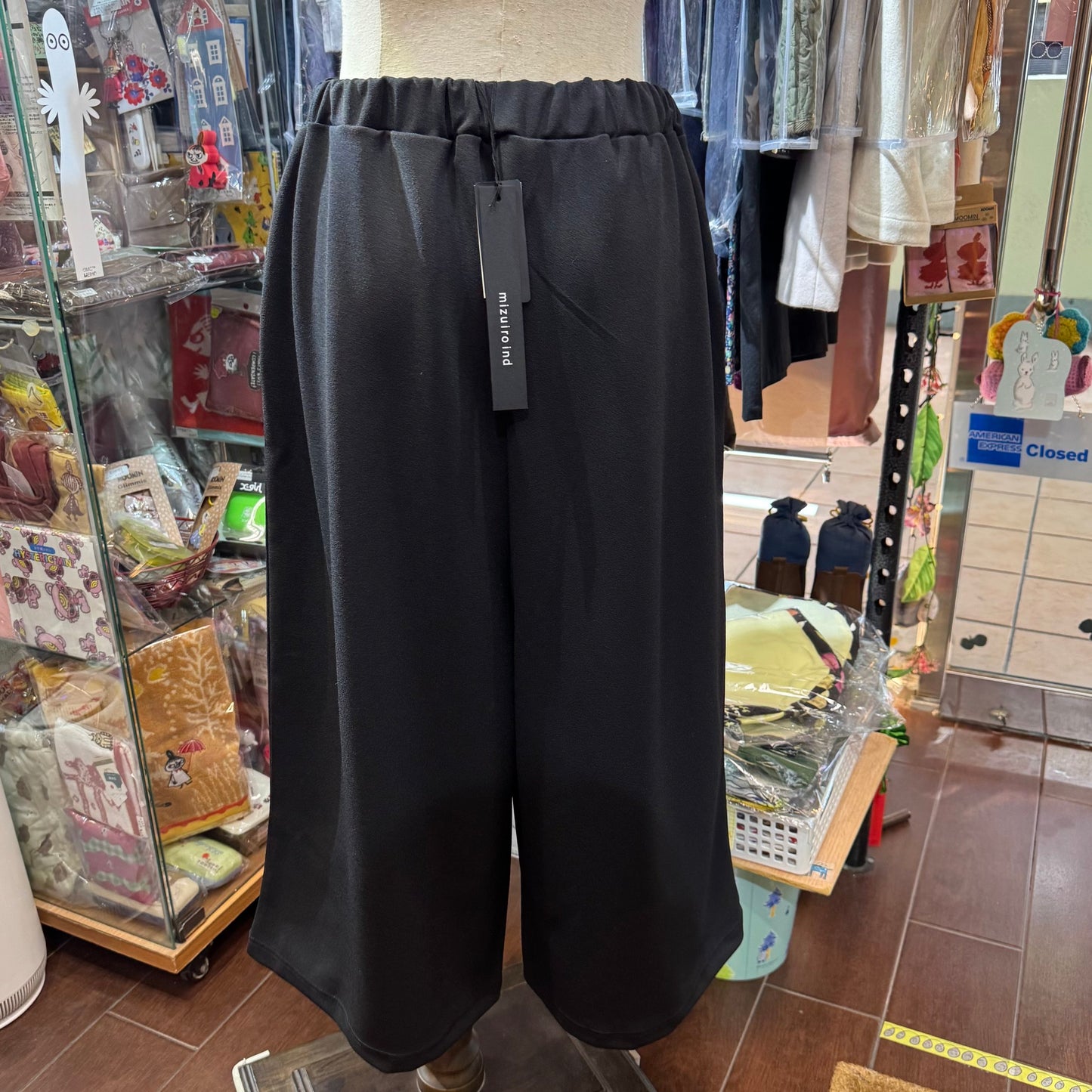 Mizuiro Ind High-waist Black Pants, made in Japan
