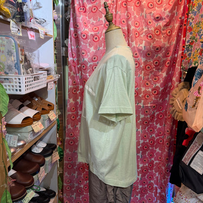 Tumugu OYE Mint T-shirt, made in Japan