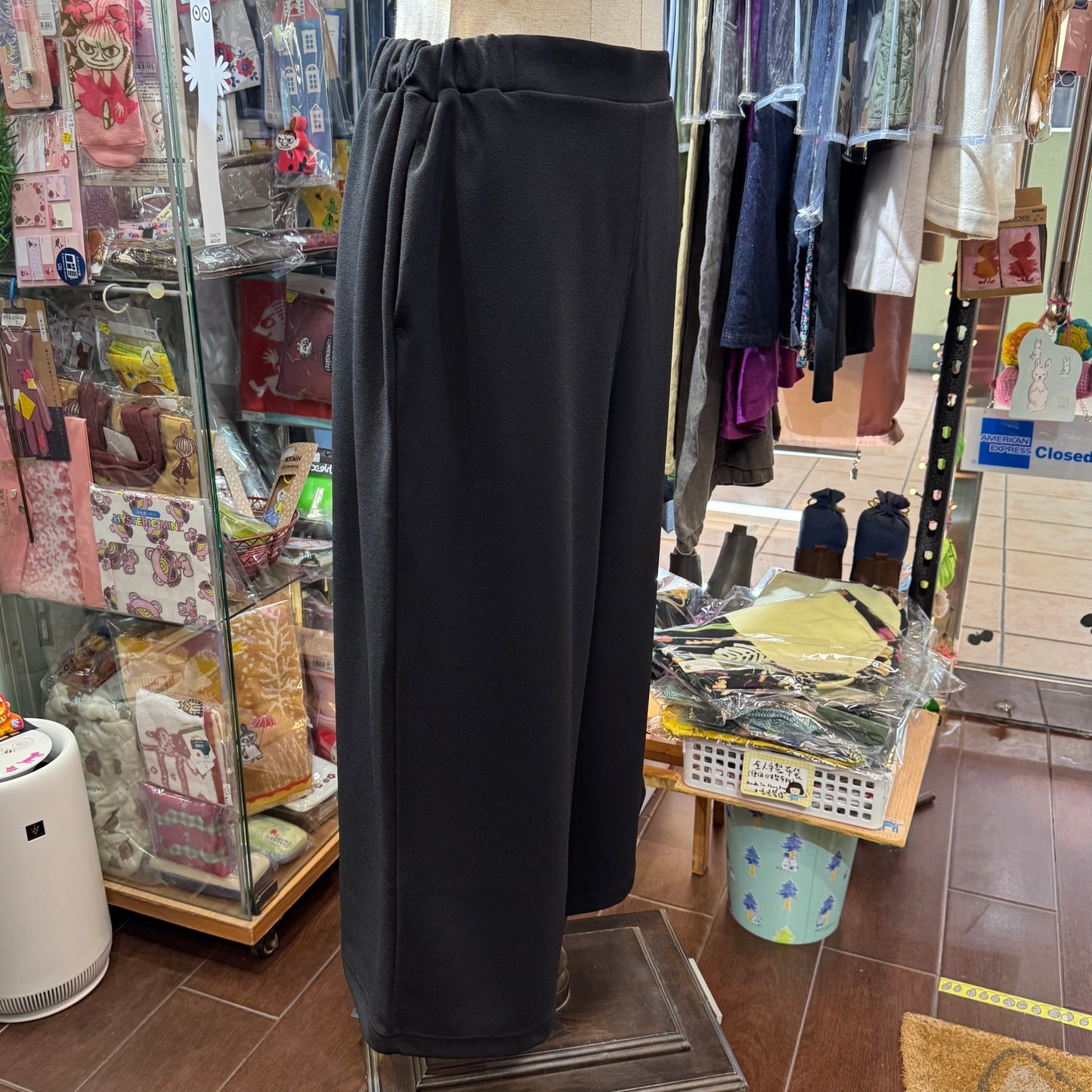 Mizuiro Ind High-waist Black Pants, made in Japan