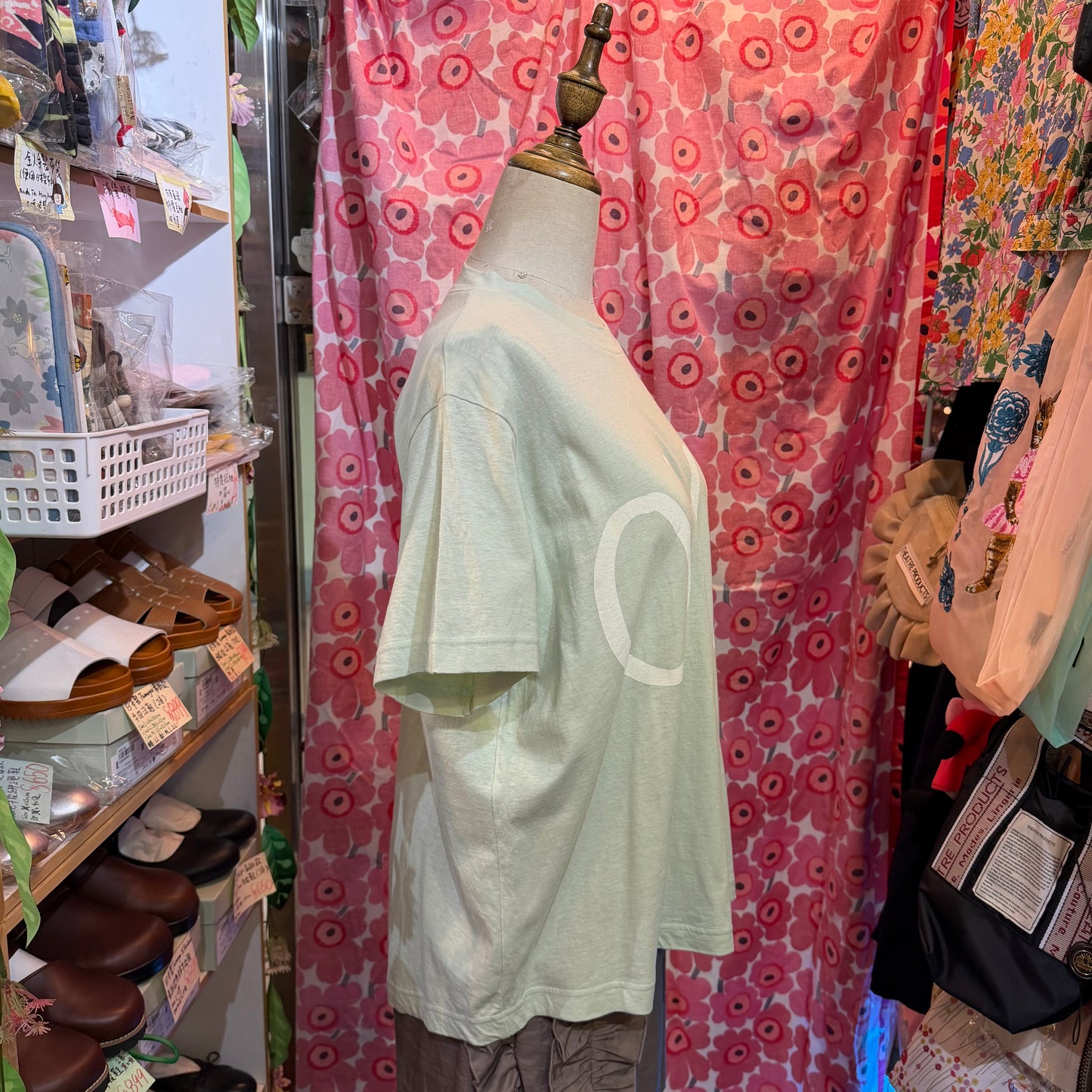 Tumugu OYE Mint T-shirt, made in Japan
