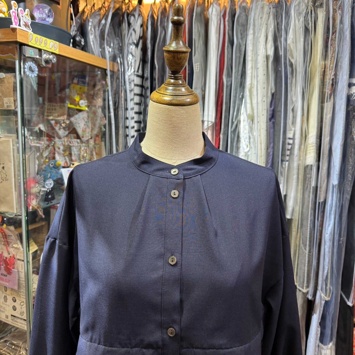 Sale- Trois Navy Shirt, UV Protection, made in Japan