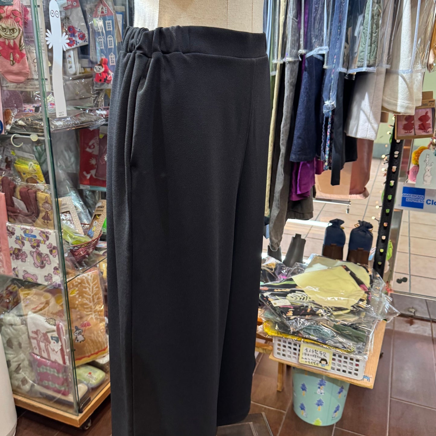 Mizuiro Ind High-waist Black Pants, made in Japan