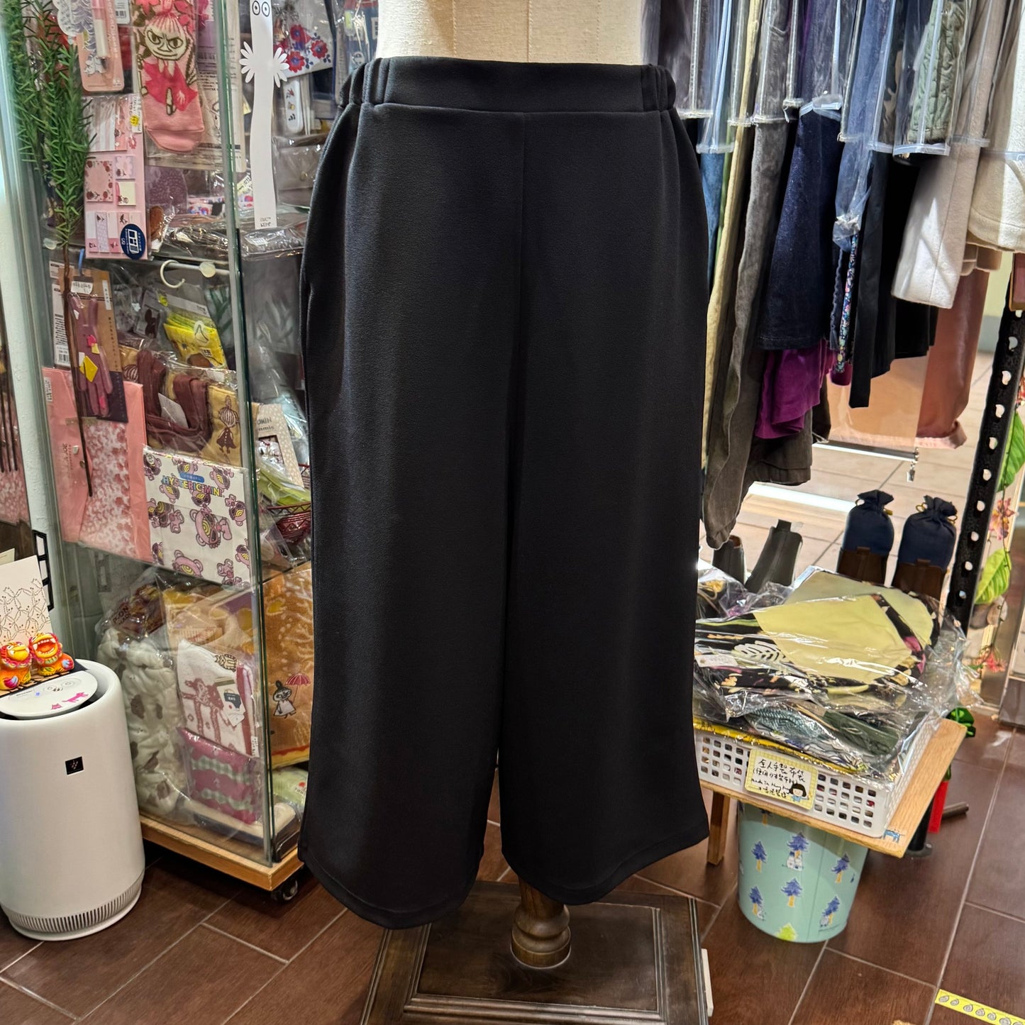 Mizuiro Ind High-waist Black Pants, made in Japan