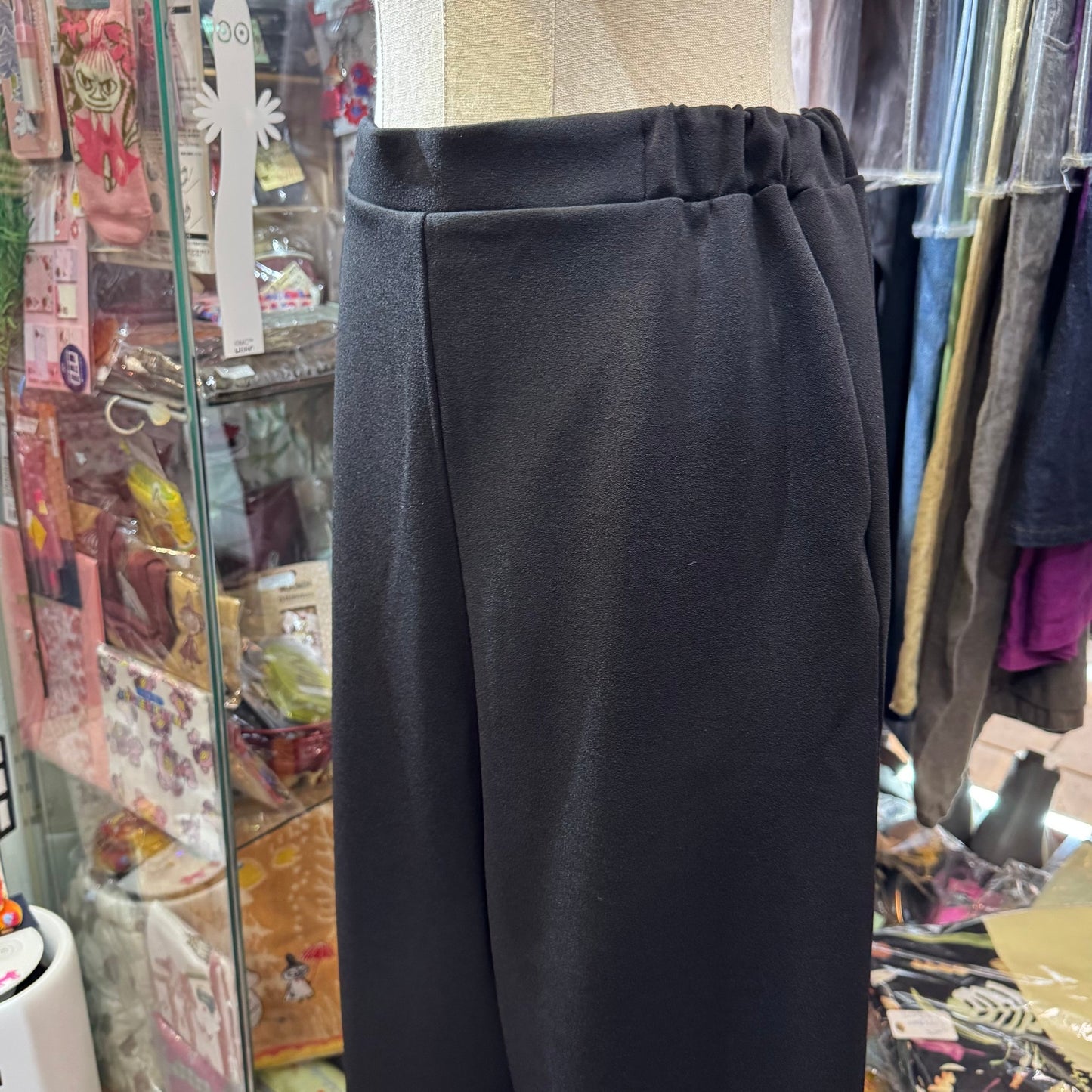 Mizuiro Ind High-waist Black Pants, made in Japan
