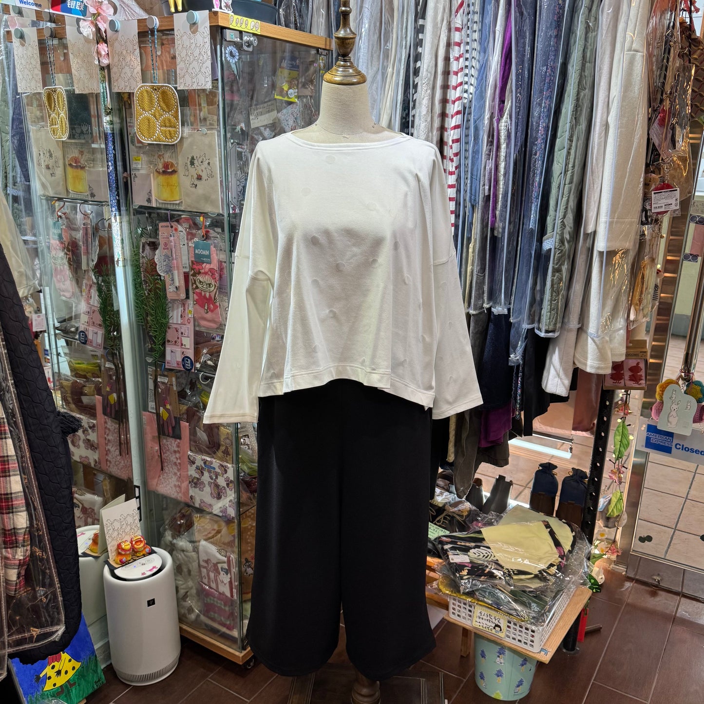 Mizuiro Ind High-waist Black Pants, made in Japan