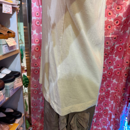 Estroislose Dog Beige x Purple T-shirt, made in Japan