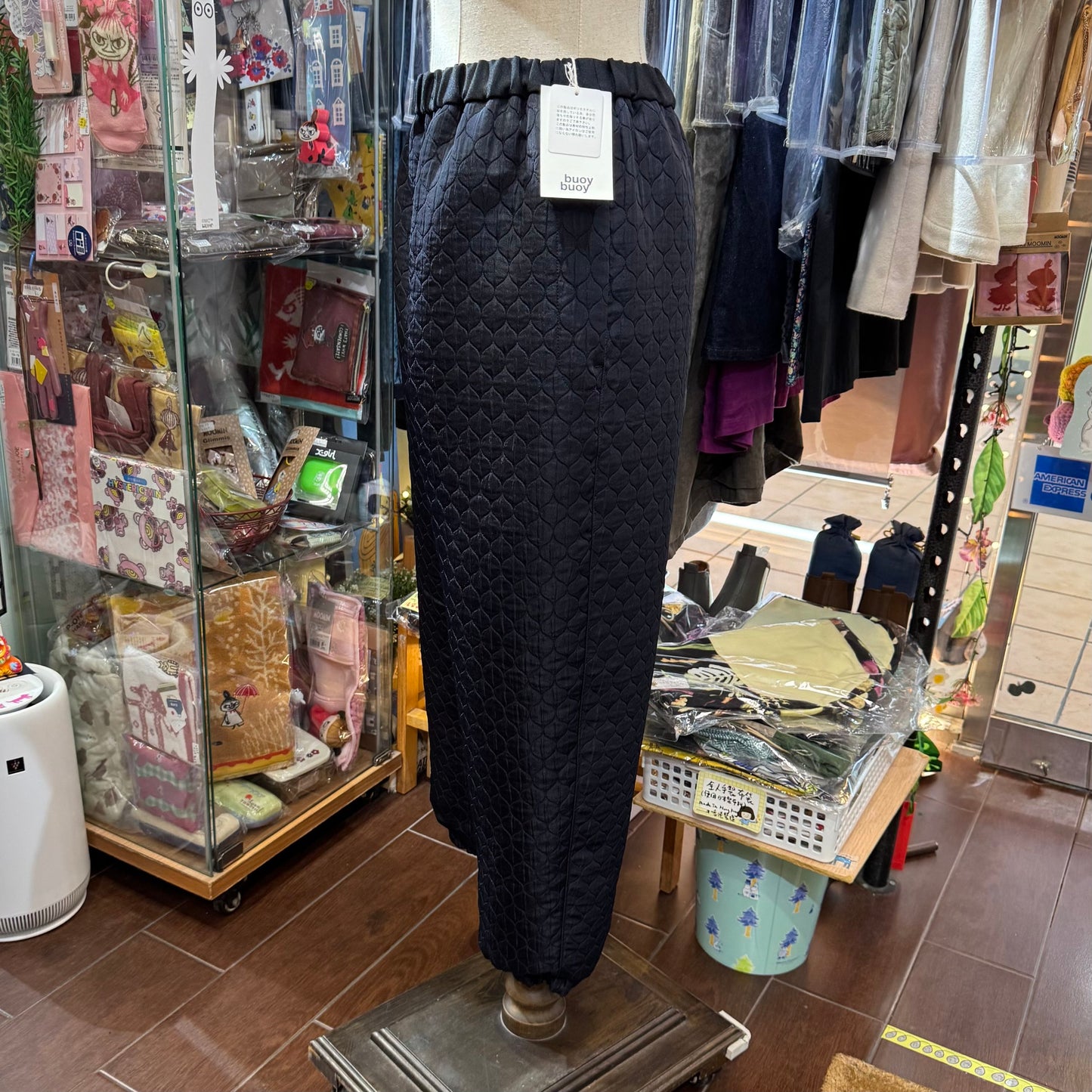 Sale- Buoy Buoy Black Embroidery Pants, made in Japan
